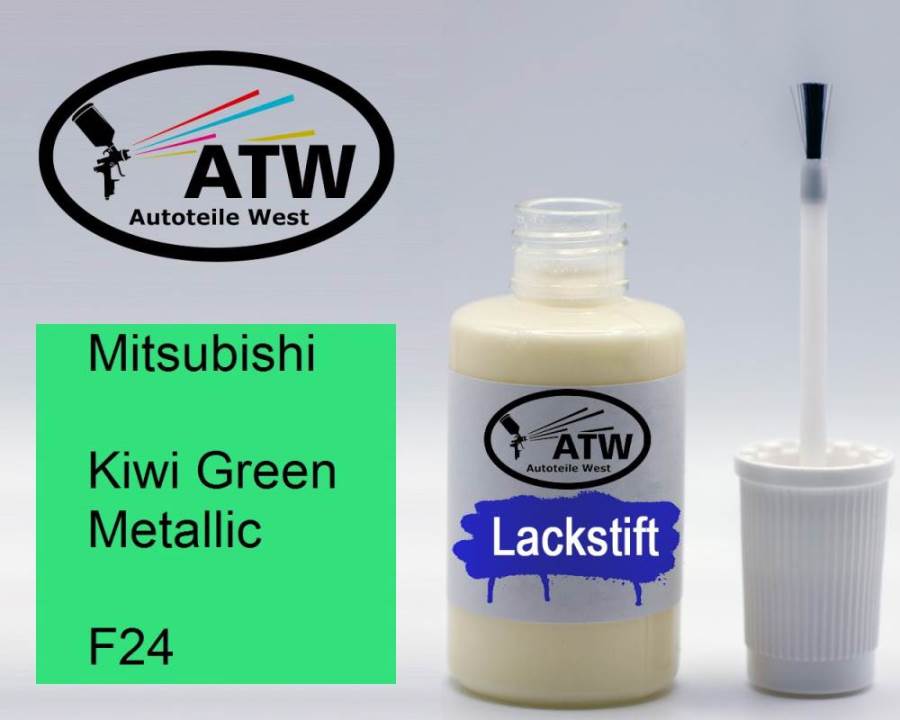 Mitsubishi, Kiwi Green Metallic, F24: 20ml Lackstift, von ATW Autoteile West.